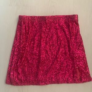 Sequin mini skirt